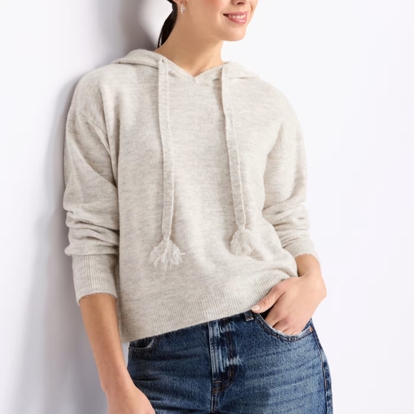 Stitches & Stripes Sweaters - Gray Hooded Sweater